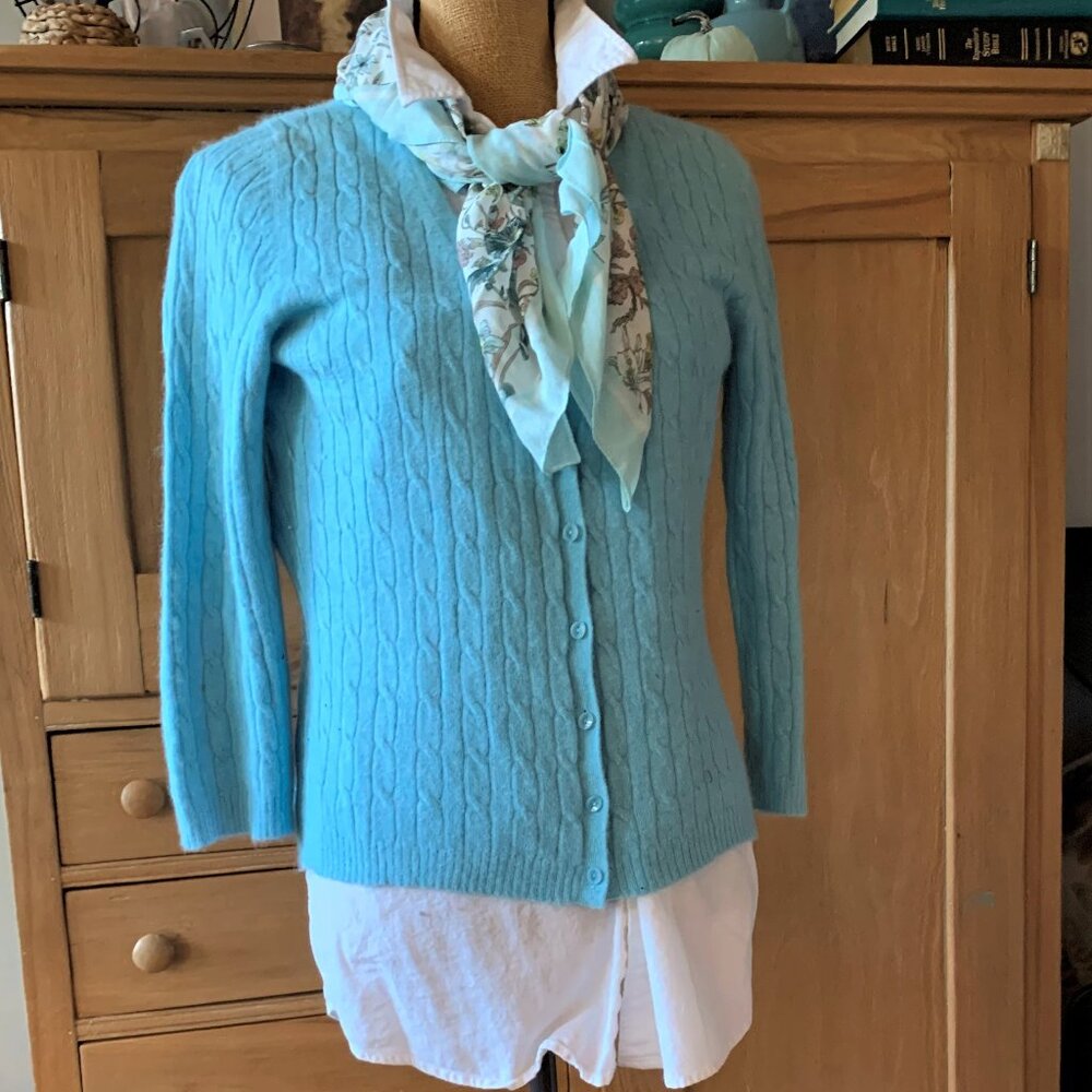 Wool Buttonfront Cardigan - Picture 5 of 7